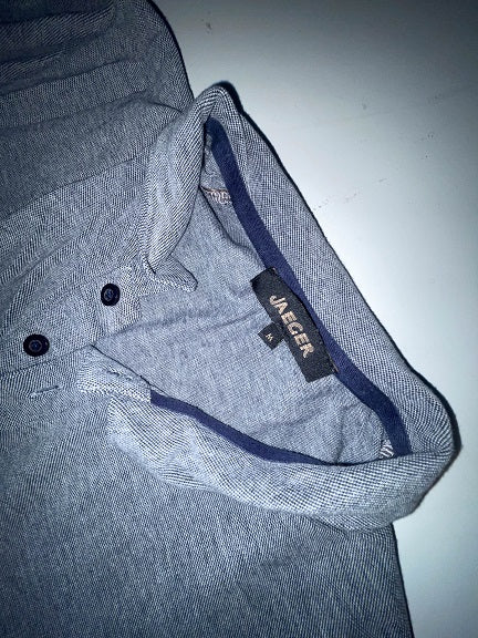 Vintage Jaeger Medium regular fit grey short sleeve polo shirt