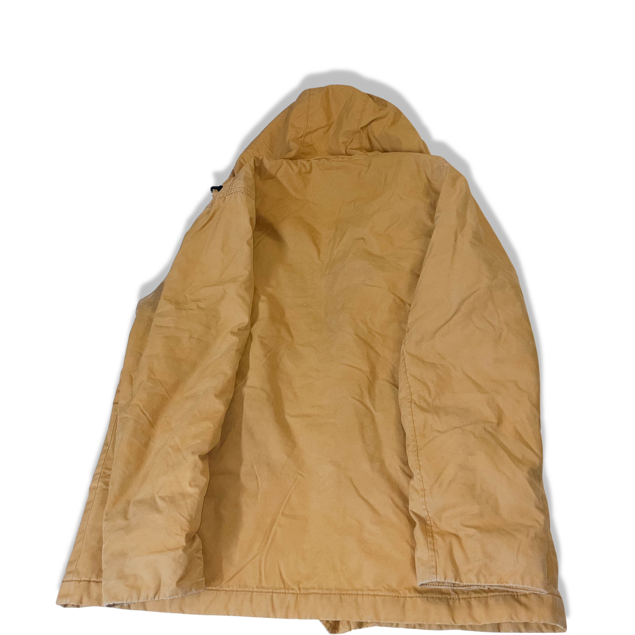 DB supply womens military cotton outershell cream hoodie coat jacket in M | 3644