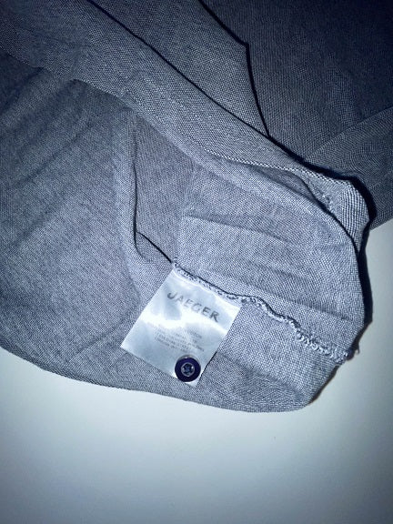Vintage Jaeger Medium regular fit grey short sleeve polo shirt