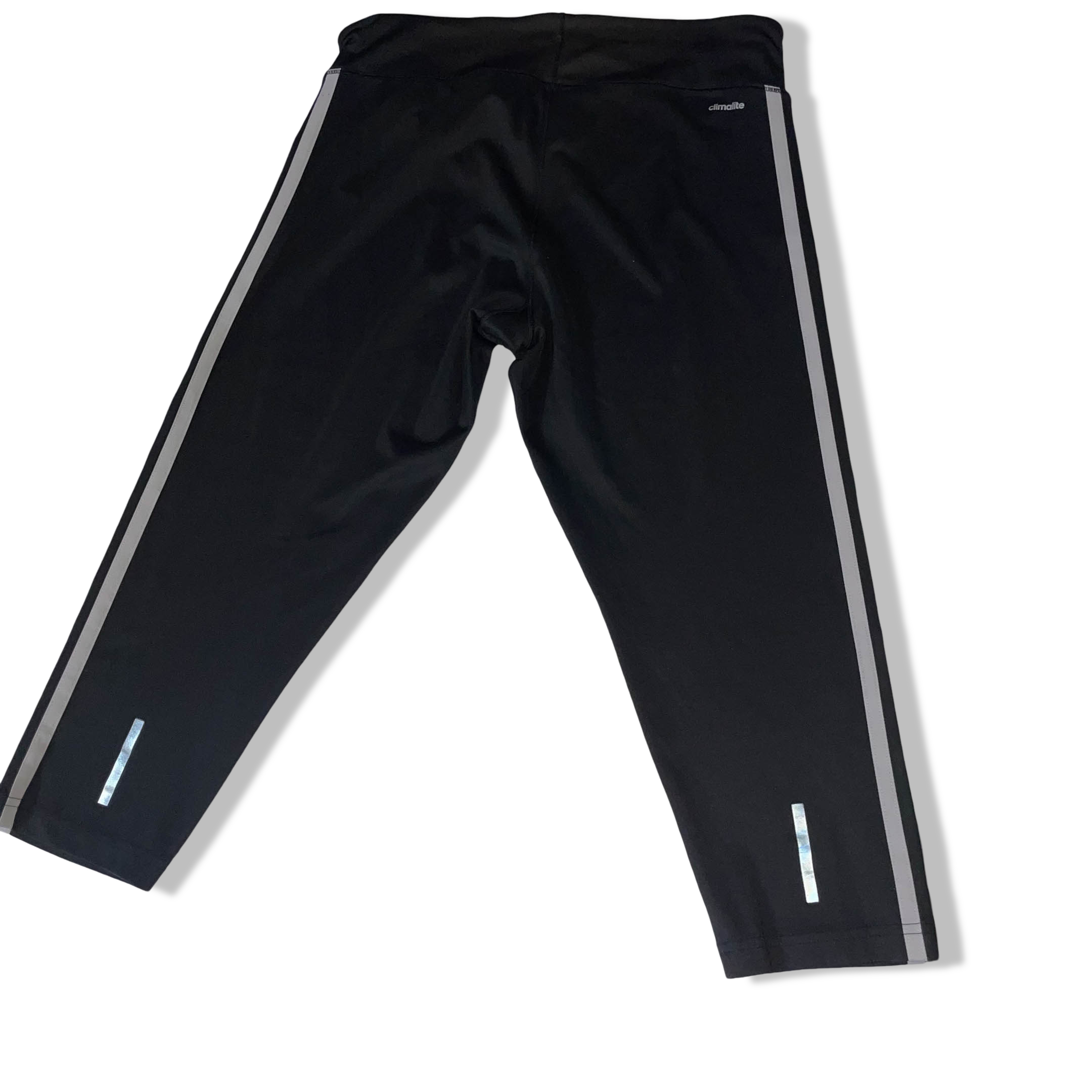 Vintage Black Adidas Climalite 3 stripe mens sweat pant in M| SKU 3712| L18 W 28
