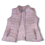 Vintage women's Kiwi Saint tropez pink puffer padded sleeveless jacket in M