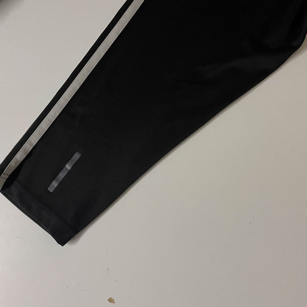 Vintage Black Adidas Climalite 3 stripe mens sweat pant in M| SKU 3712| L18 W 28