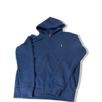 Vintage Marco Polo Italia Navy mens full zip hoodie in XL with new Tag 