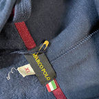 Vintage Marco Polo Italia Navy mens full zip hoodie in XL with new Tag 