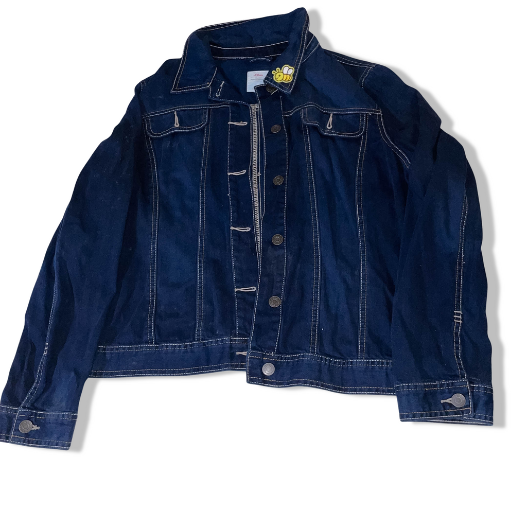 Vintage S.Oliver blue womens trucker denim medium jacket