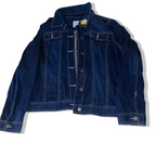 Vintage S.Oliver blue womens trucker denim medium jacket