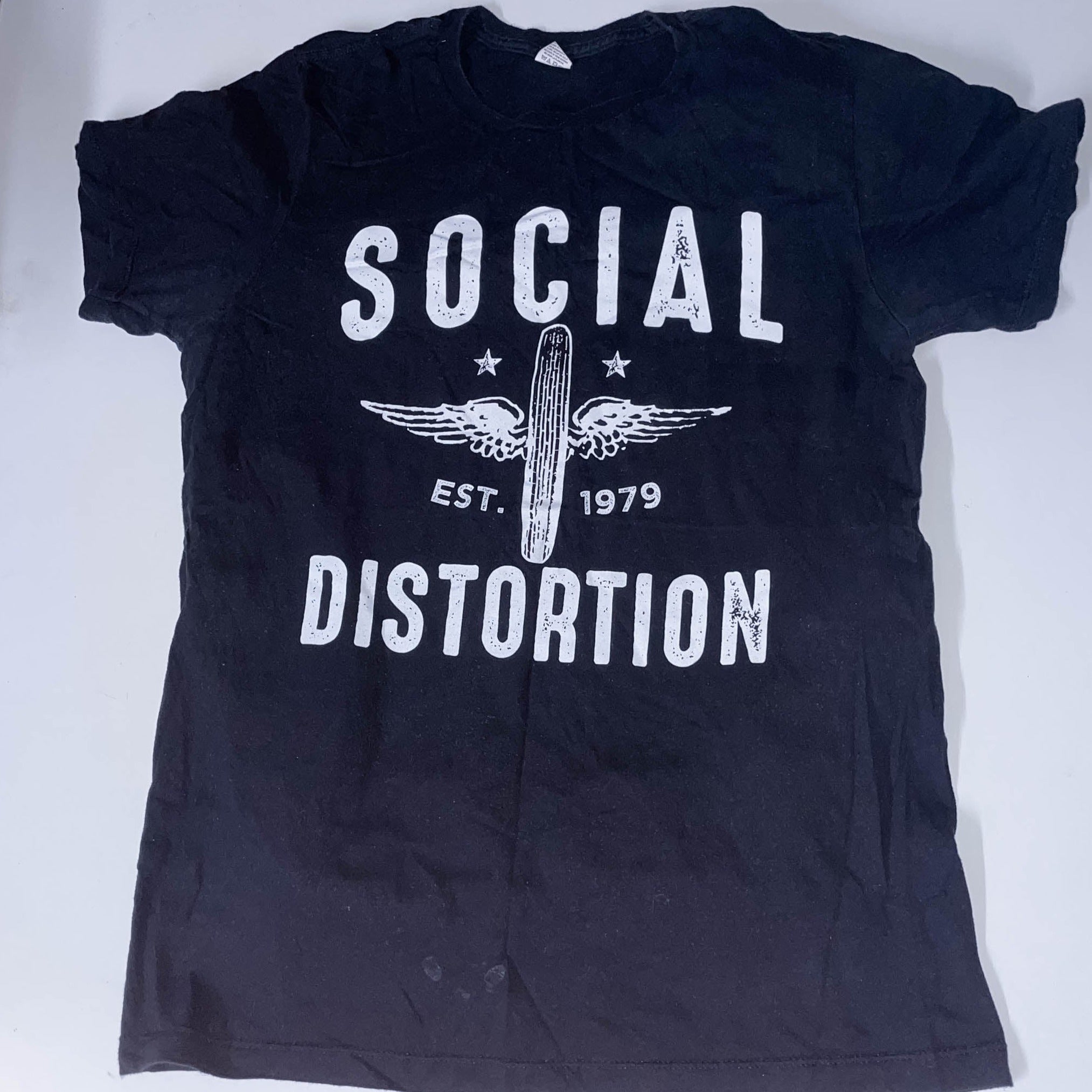 Vintage Social distortion est 1979 Black Large tees
