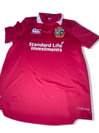 Vintage Canterbury British and Irish Lions Home Rugby Union Red Shirt 2019 Size M