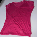 Vintage womens pink LA Gear V-neck short sleeve tees uk 14