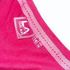 Vintage womens pink LA Gear V-neck short sleeve tees uk 14