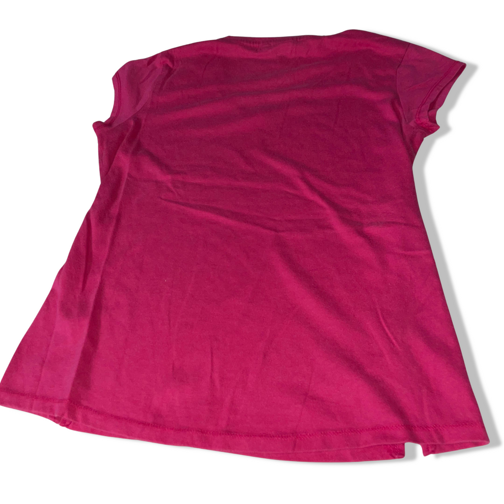 Vintage womens pink LA Gear V-neck short sleeve tees uk 14