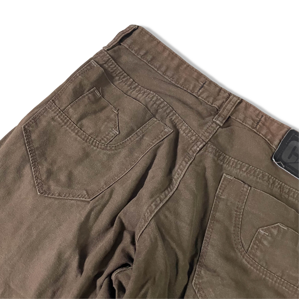 Vintage men's brown Caterpillar straight leg chinos trouser in L |SKU 3672