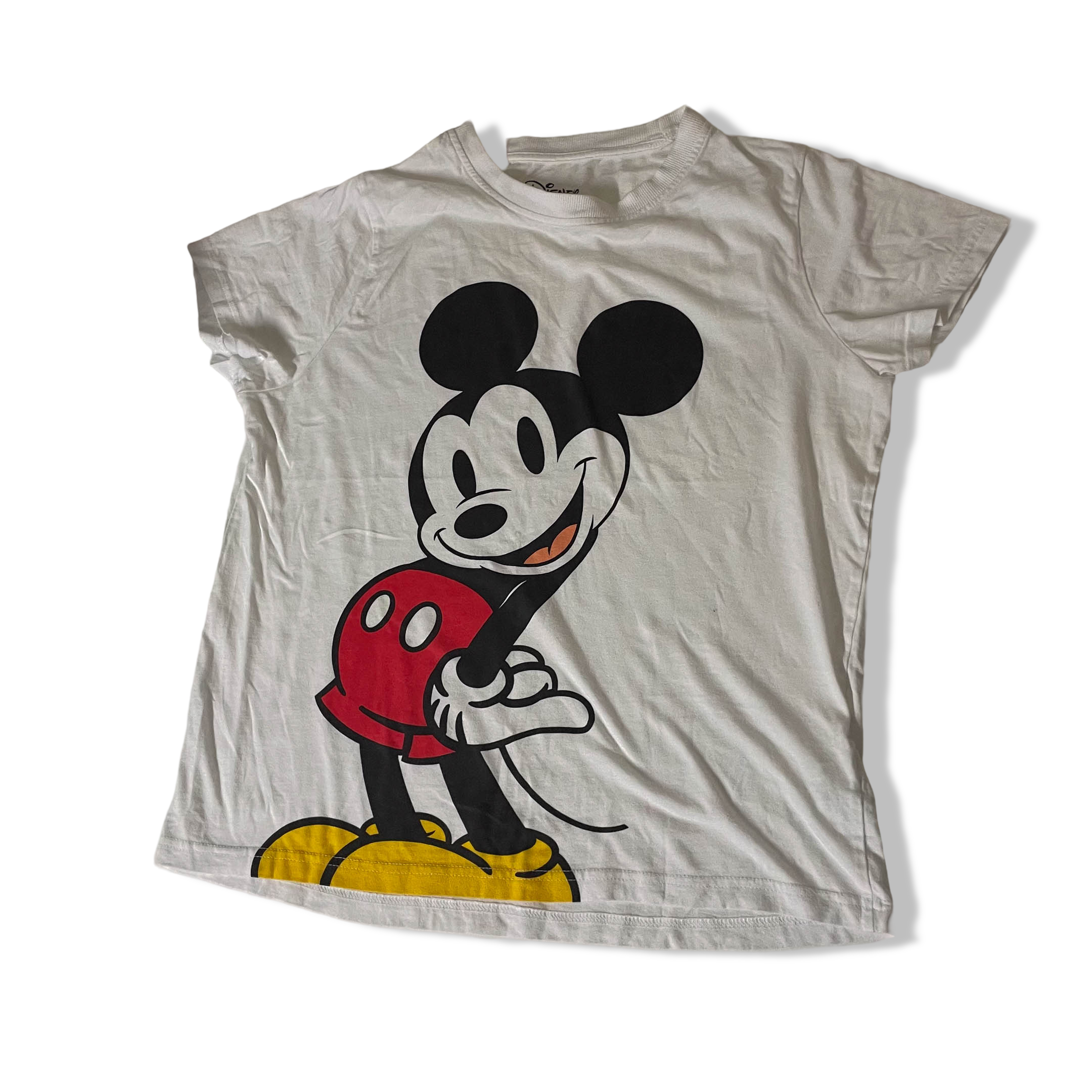 Vintage Disney women mickey mouse print white small tees| W 19 L 24| SKU 3713
