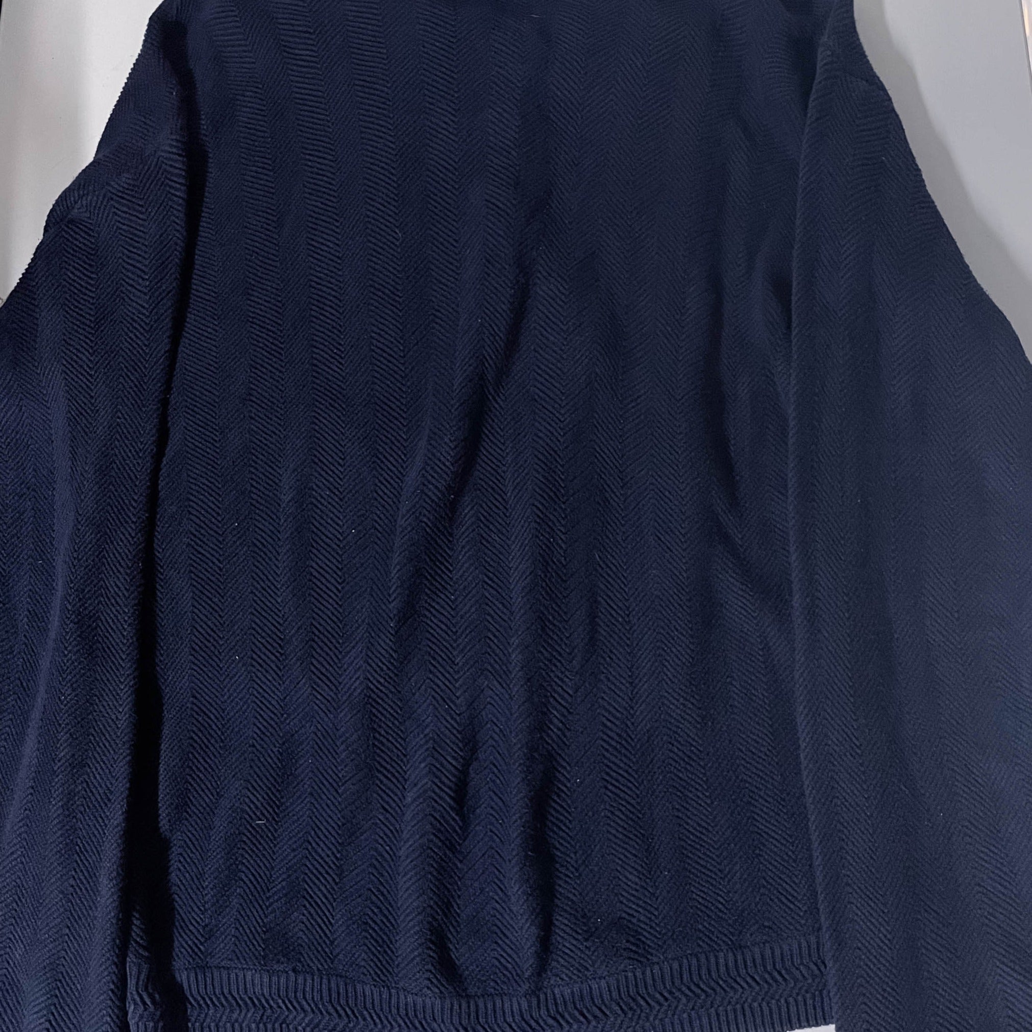 Vintage Blue Chap Ralph Lauren V-neck high framed oversized sweatshirt XL