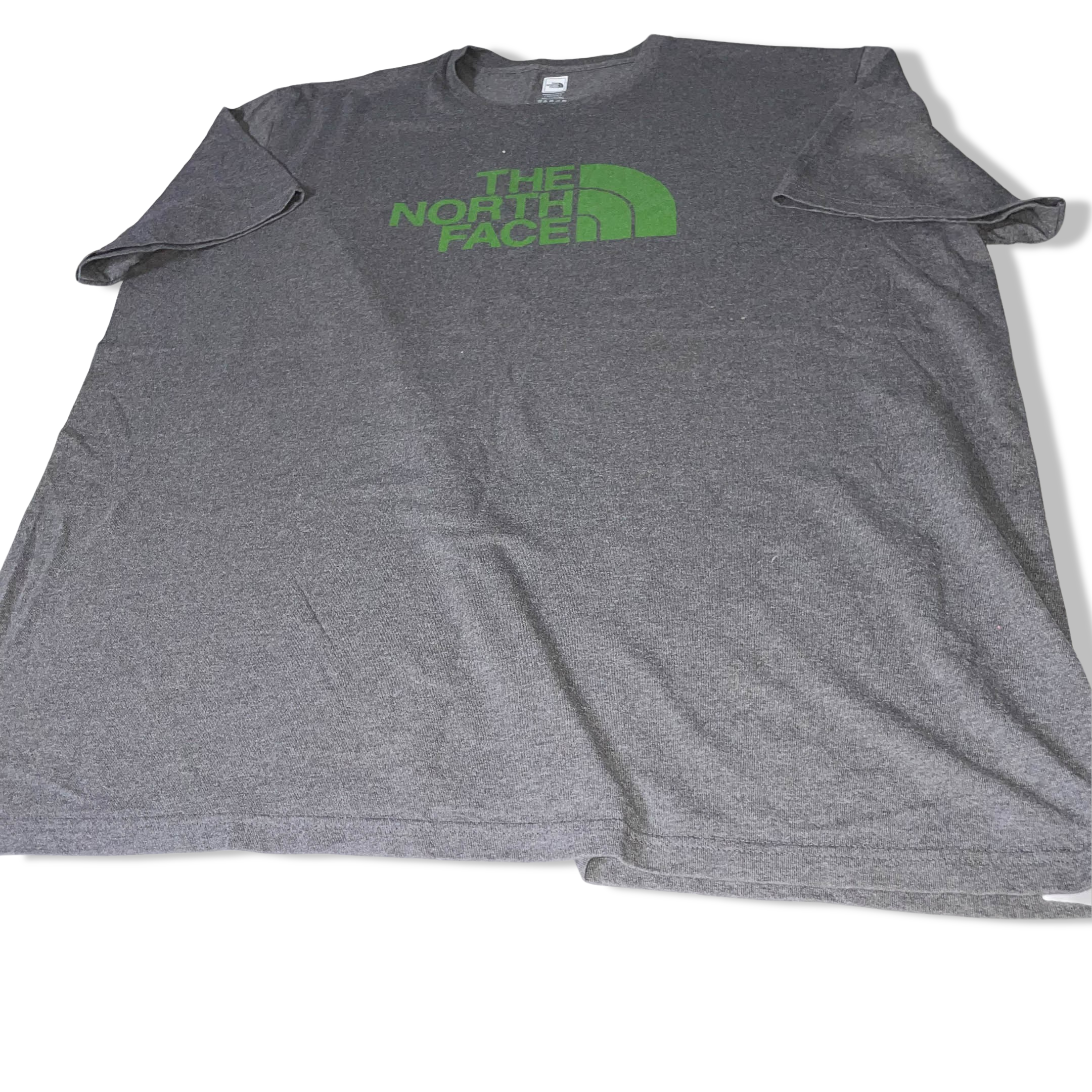 Vintage The north face big logo grey short sleeve tees XXL