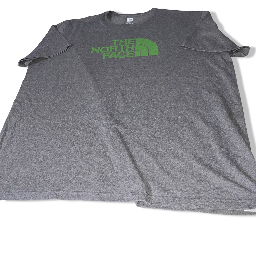 Vintage The north face big logo grey short sleeve tees XXL