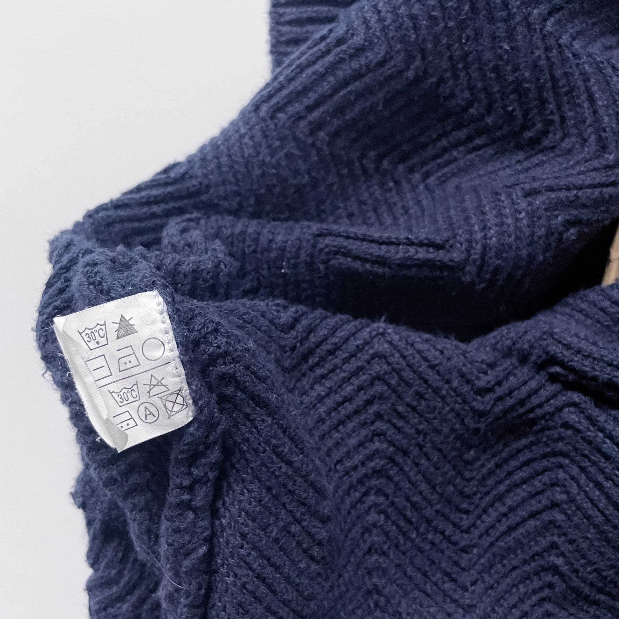 Vintage Blue Chap Ralph Lauren V-neck high framed oversized sweatshirt XL