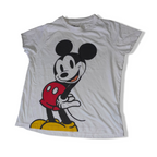 Vintage Disney women mickey mouse print white small tees| W 19 L 24| SKU 3713