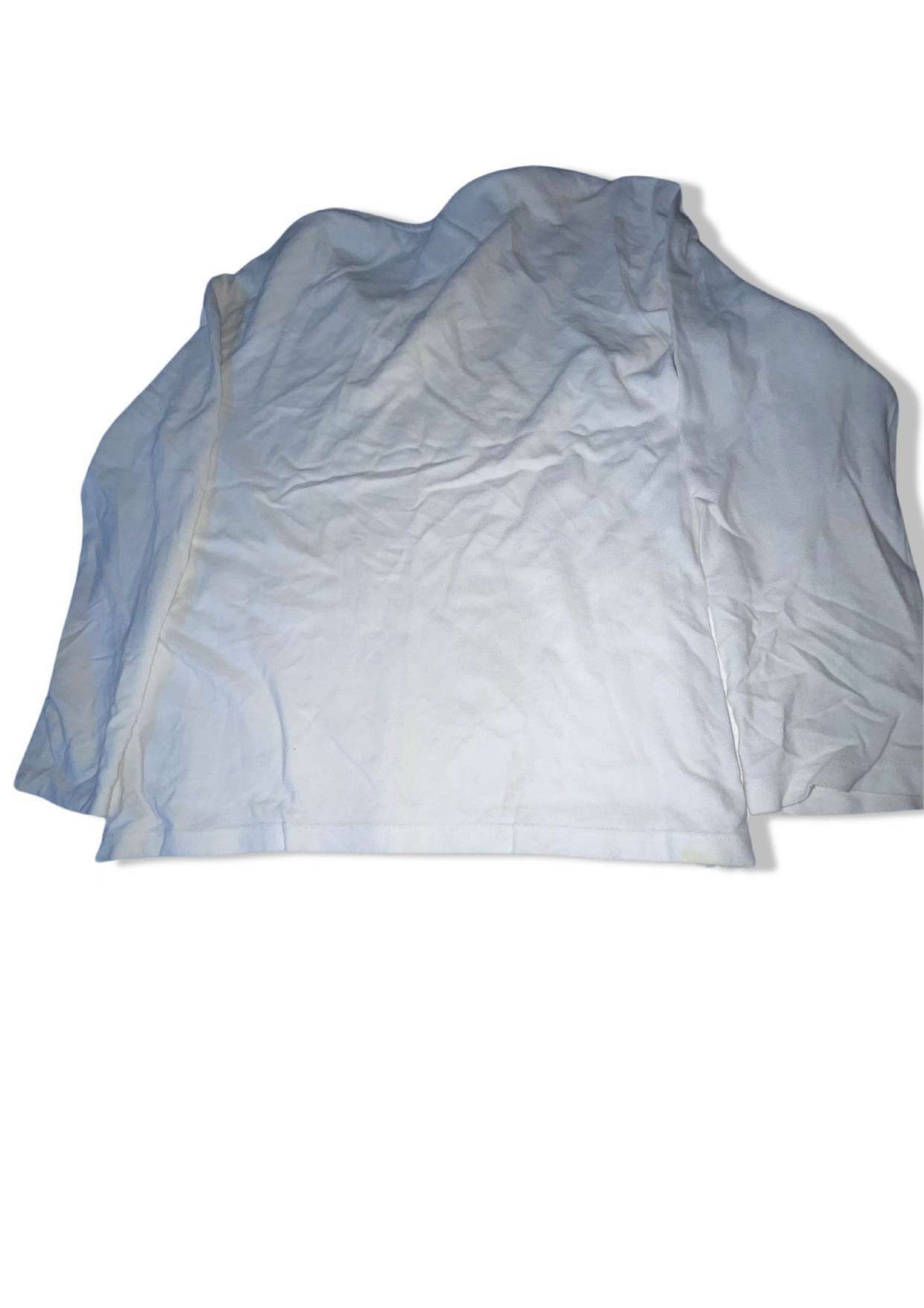 Vintage Hugo Boss white womens medium long sleeve polo shirt