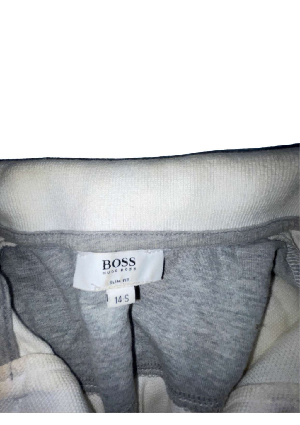 Vintage Hugo Boss white womens medium long sleeve polo shirt