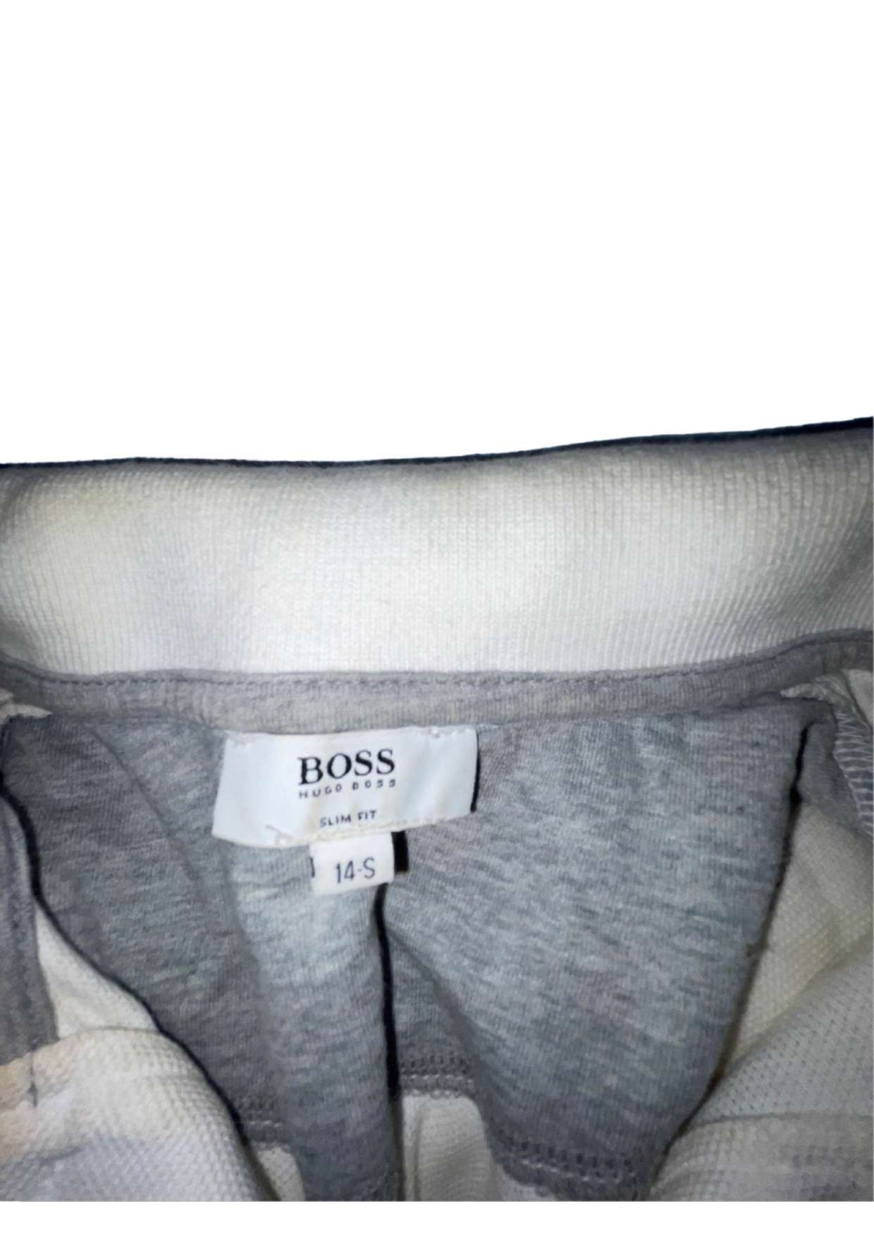 Vintage Hugo Boss white womens medium long sleeve polo shirt