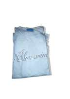 Vintage Blumarine studded print womens large blue short sleeve tees