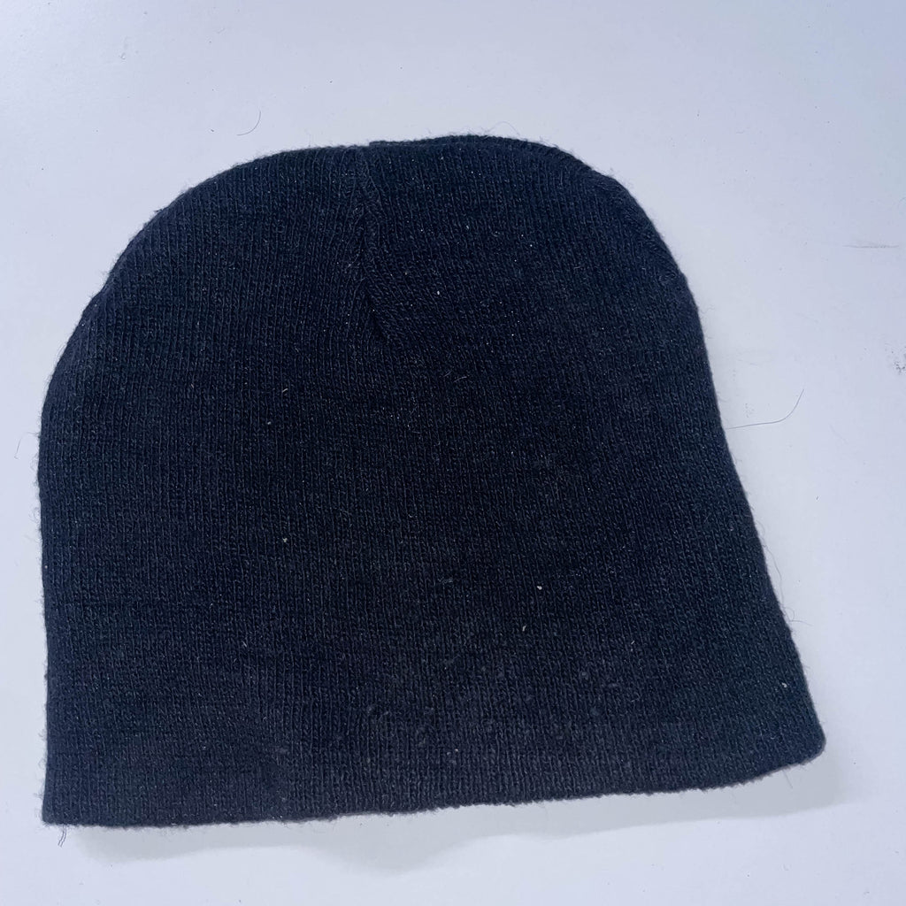 Vintage Black studded skull embroidery beanie winter hat