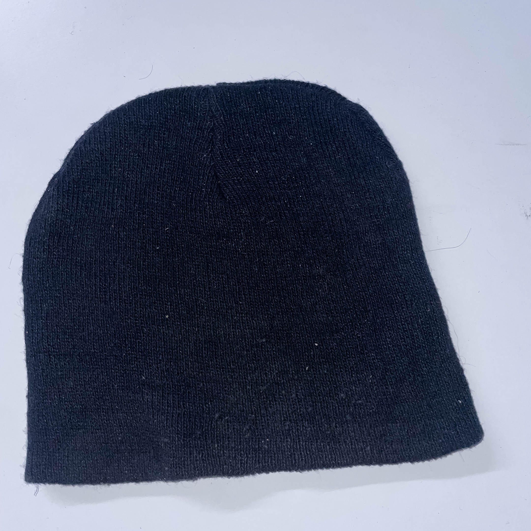 Vintage Black studded skull embroidery beanie winter hat