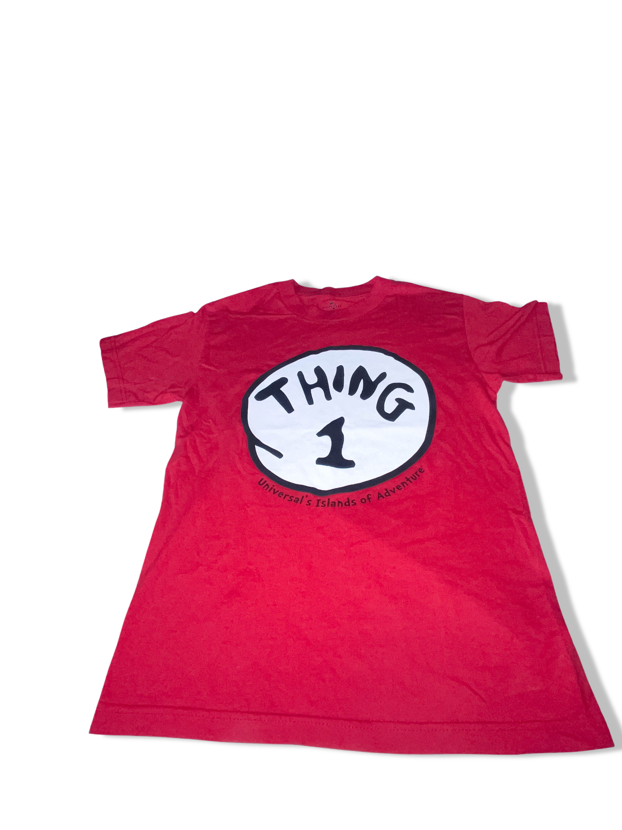 Vintage Red Universal Island of Adventure Things 1 graphics mens small tees