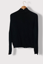 Vintage Full zip womens navy medium sweater
