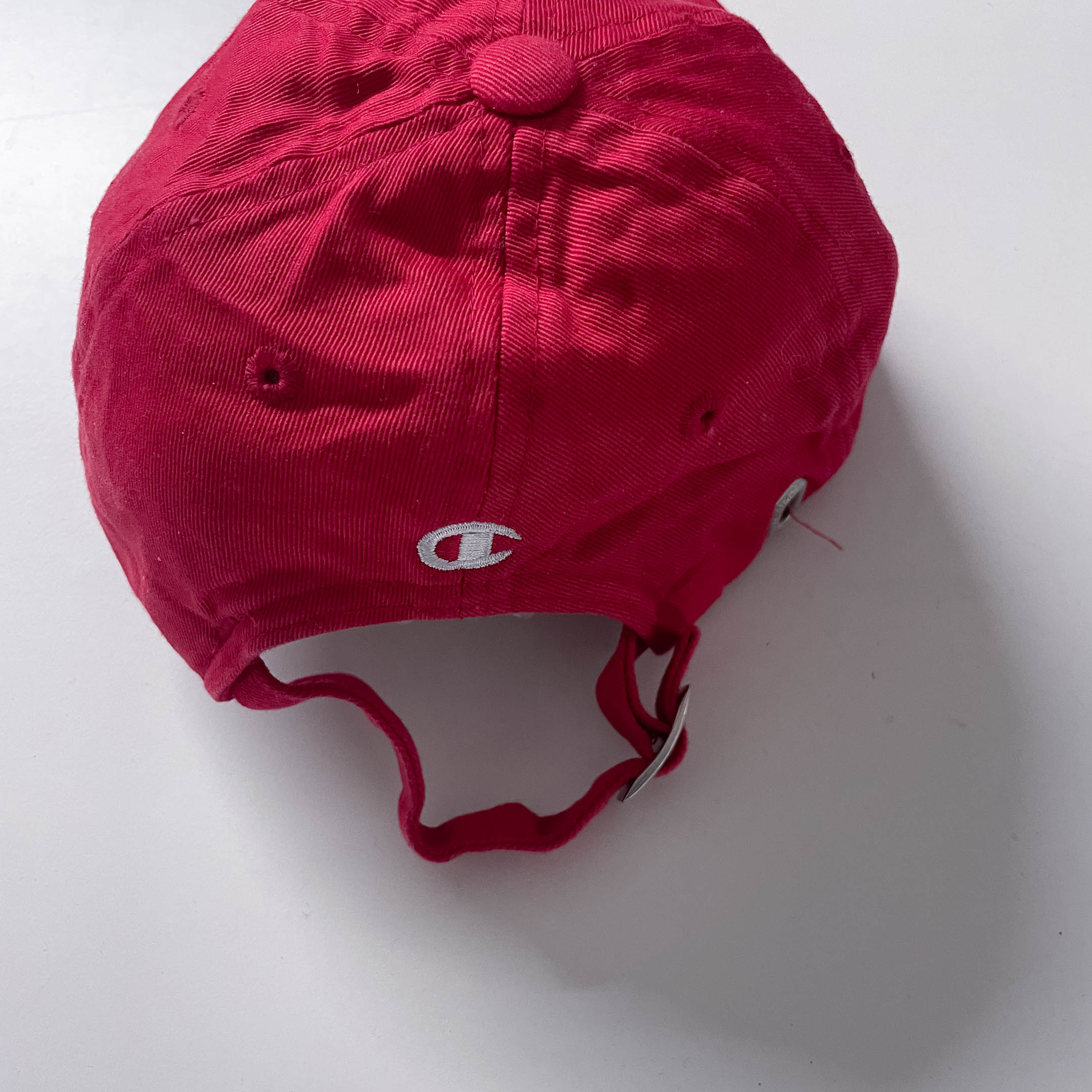 Vintage Red mens Adjustable Champion baseball cap