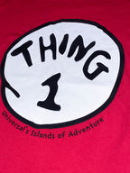 Vintage Red Universal Island of Adventure Things 1 graphics mens small tees