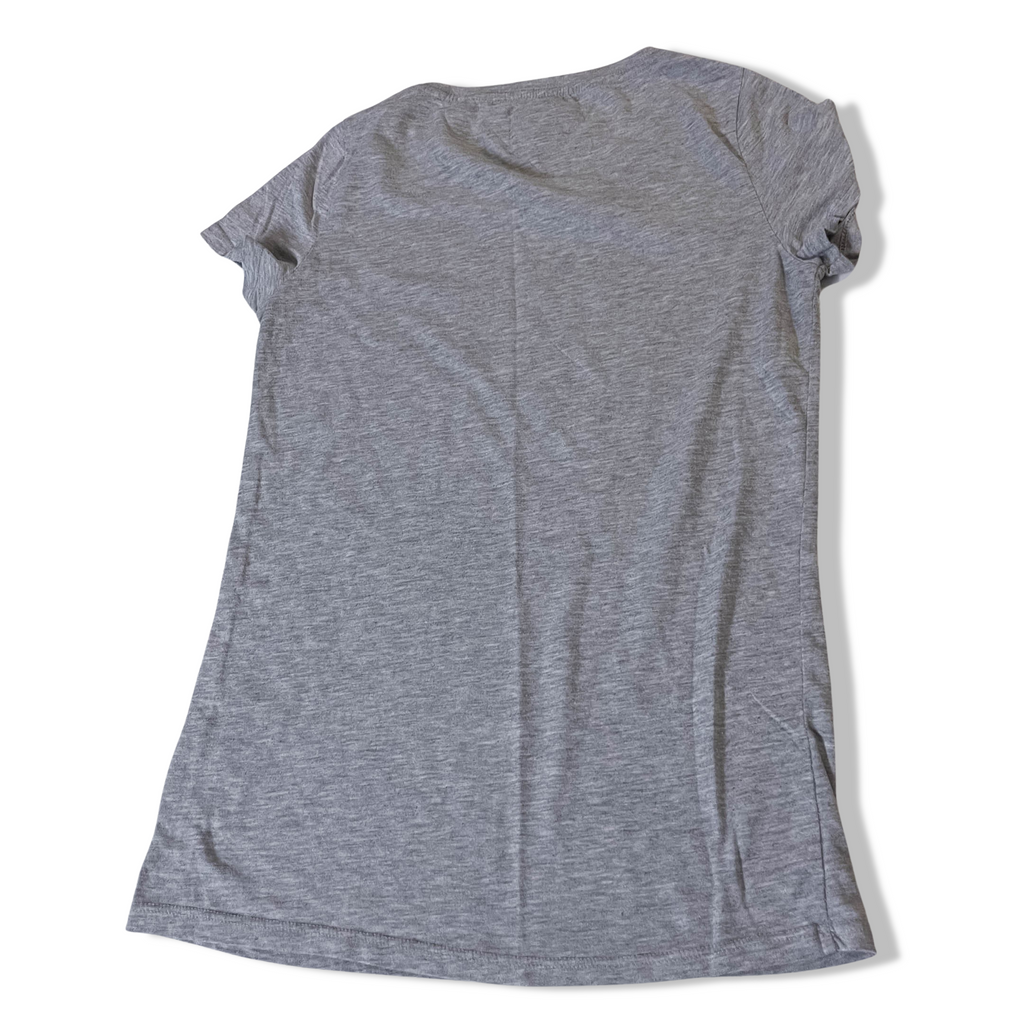 Vintage Tommy Hilfiger denim graphics grey women's tees in M | Grey | SKU 3653