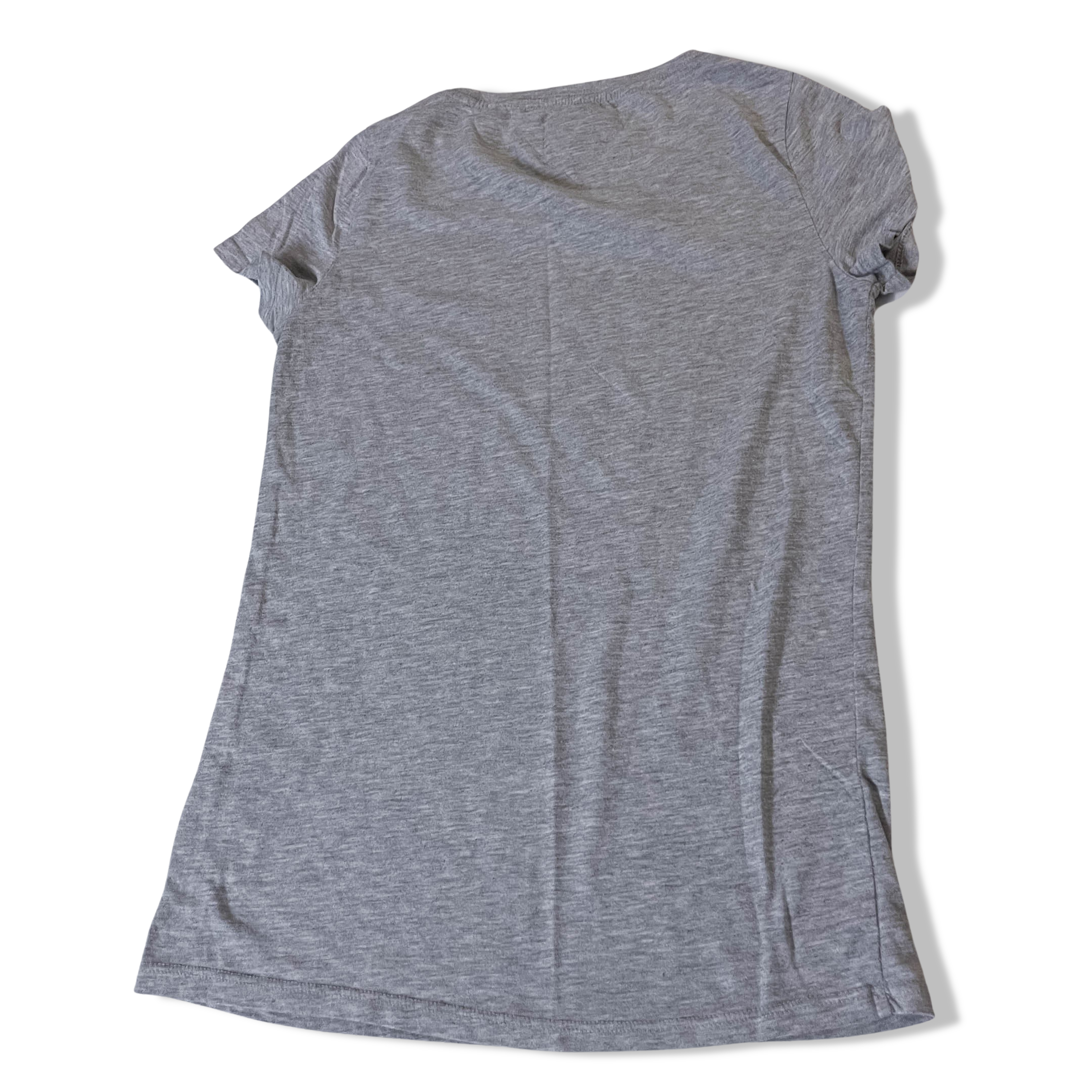 Vintage Tommy Hilfiger denim graphics grey women's tees in M | Grey | SKU 3653