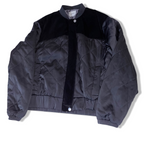 Vintage Y2k Pimkie women's velour black full zip bomber jacket in M | SKU 3654