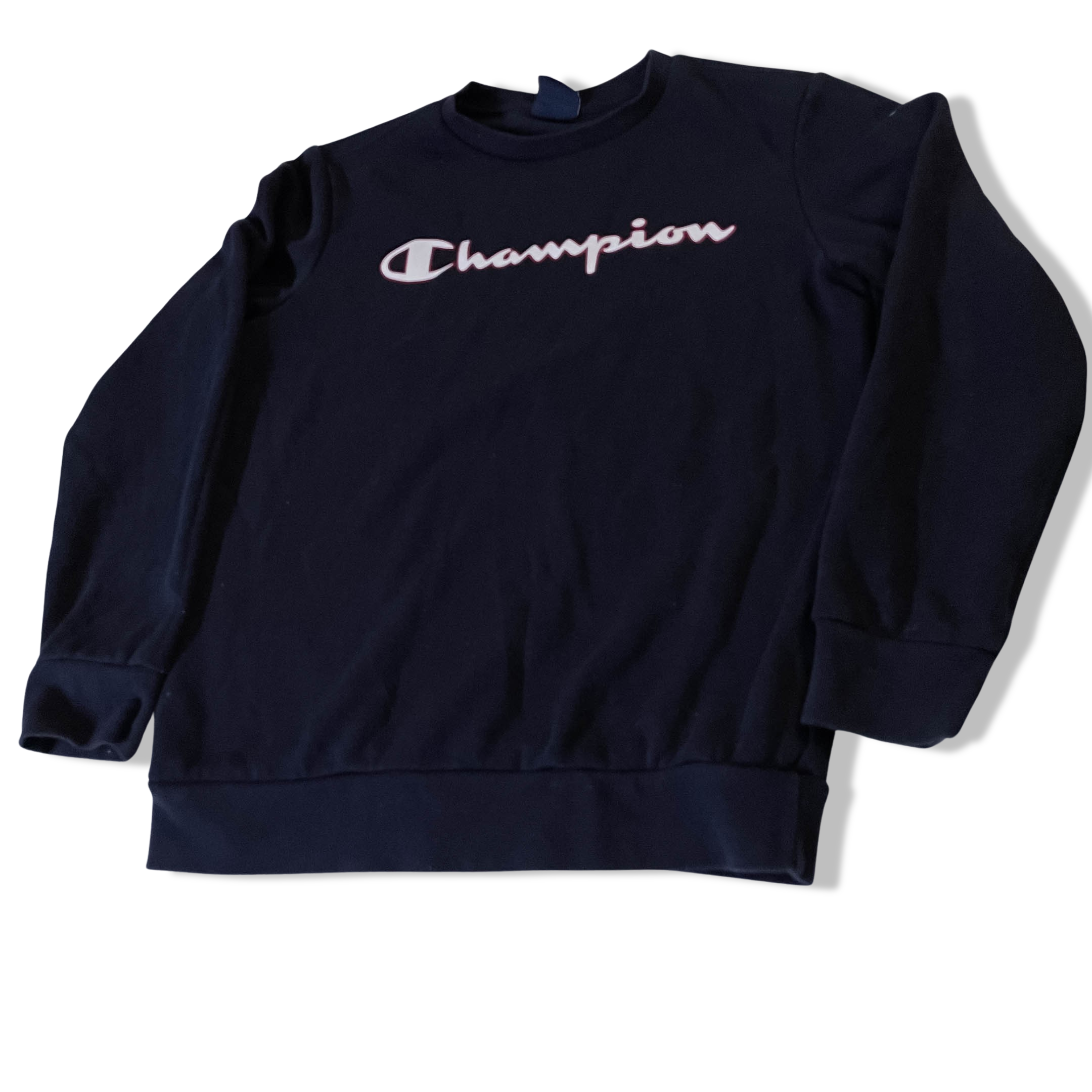Vintage champion navy sweatshirt in XS
