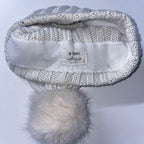 Vintage Bart cream kniited faux fur beanie hat