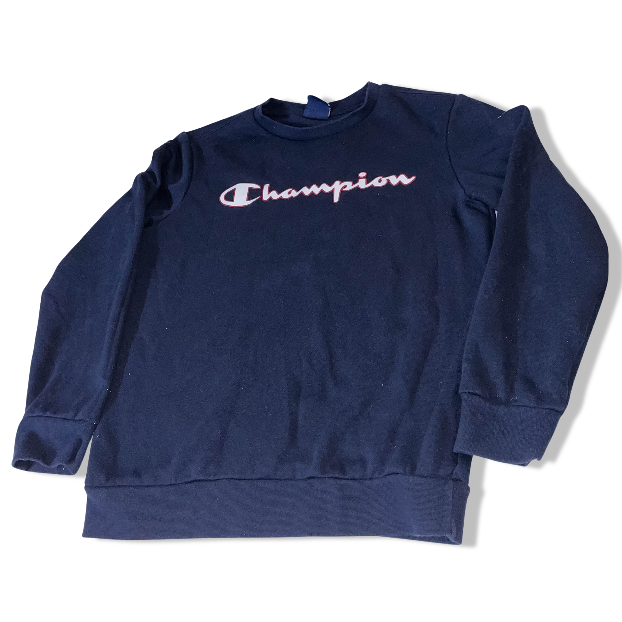 Vintage champion navy sweatshirt in XS
