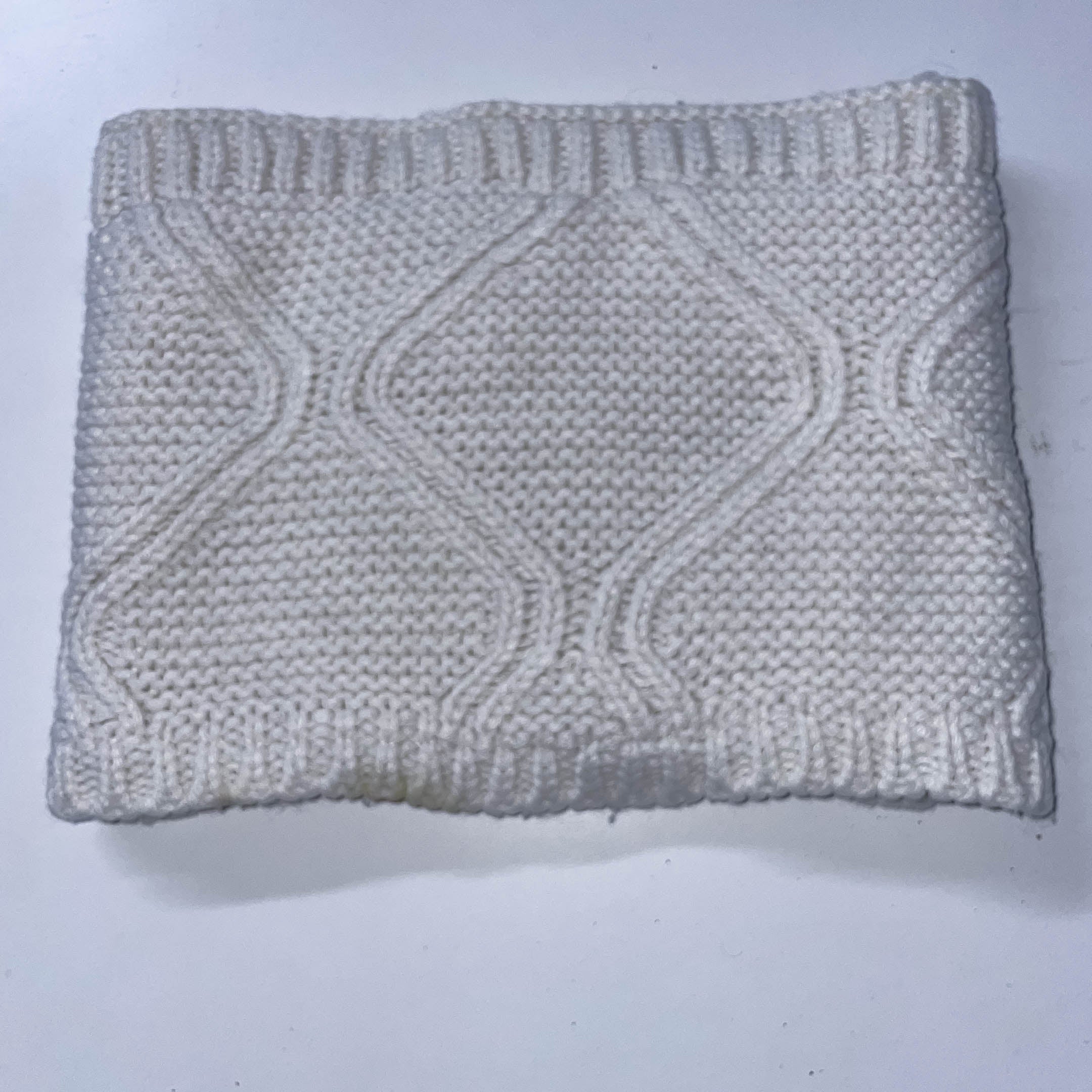 Cream Knitted neck warmer XS/S