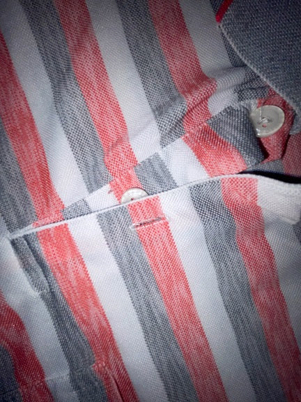 Vintage Hugo boss womens Multi stripe large polo shirt