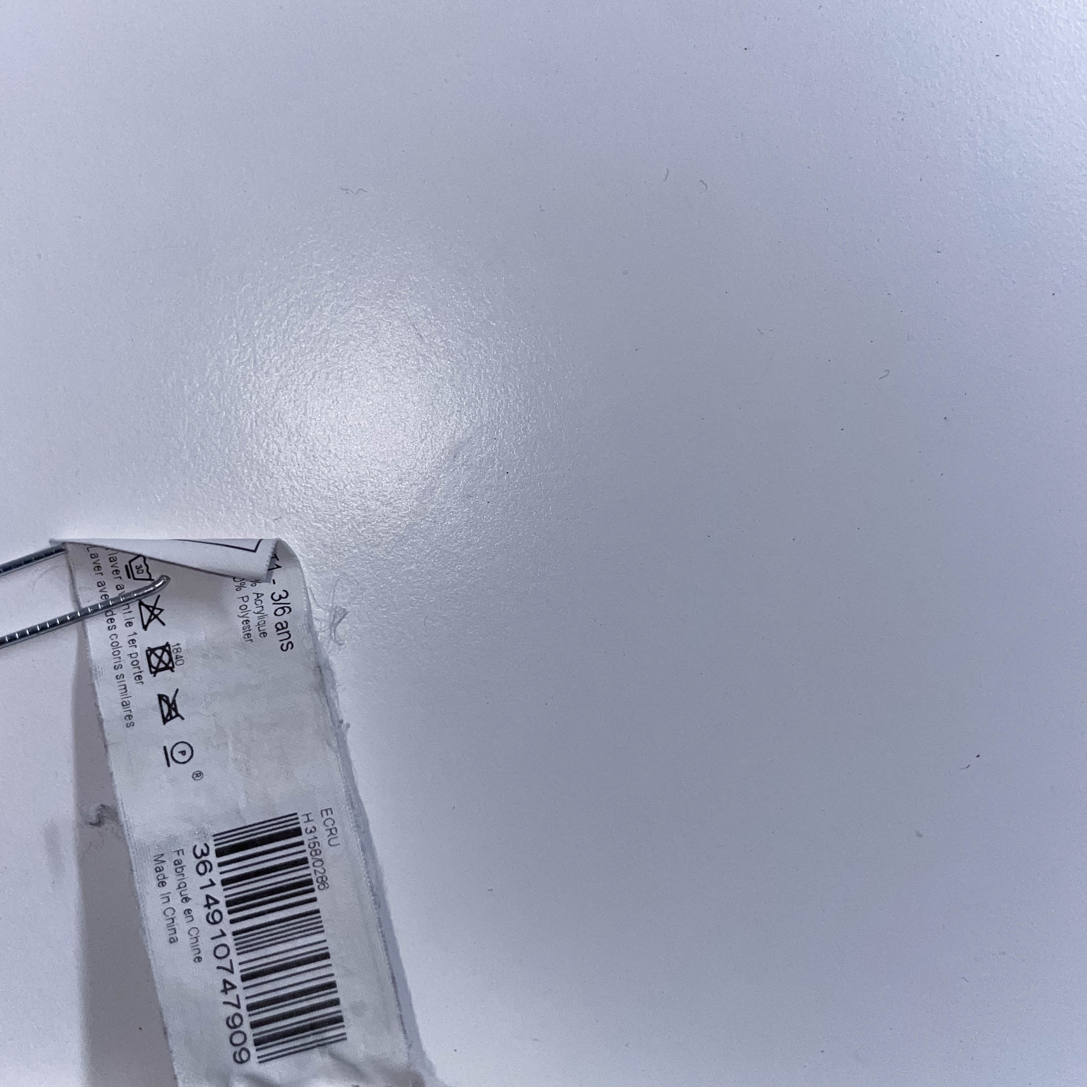 Cream Knitted neck warmer XS/S