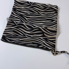 Vintage Roberto Cavalli Parfum Fold-Over Black & Beige Animal Print Clutch Bag