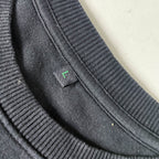 Vintage Earth Positive Cat Unlucky graphics large black sweathsirt