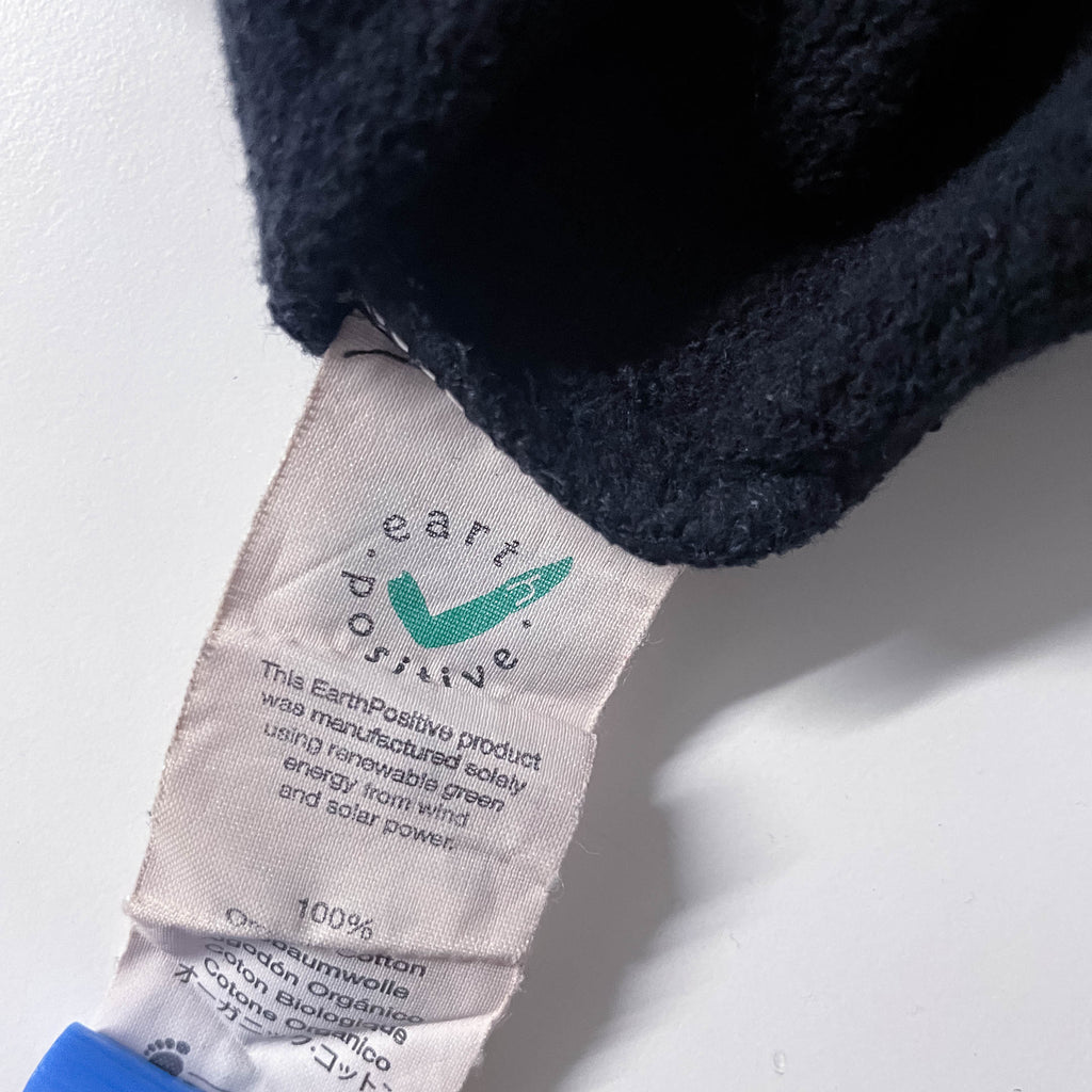 Vintage Earth Positive Cat Unlucky graphics large black sweathsirt