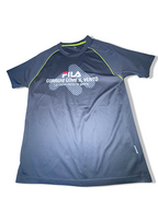 Vintage Fila Graphics mens grey medium training short sleeve tees