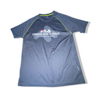 Vintage Fila Graphics mens grey medium training short sleeve tees