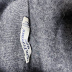 Vintage San Francisco Maret grey full zip up high neck fleece woolen jacket