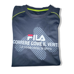 Vintage Fila Graphics mens grey medium training short sleeve tees