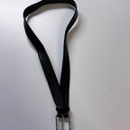 Vintage mens Hugo boss black leather small  buckle belt