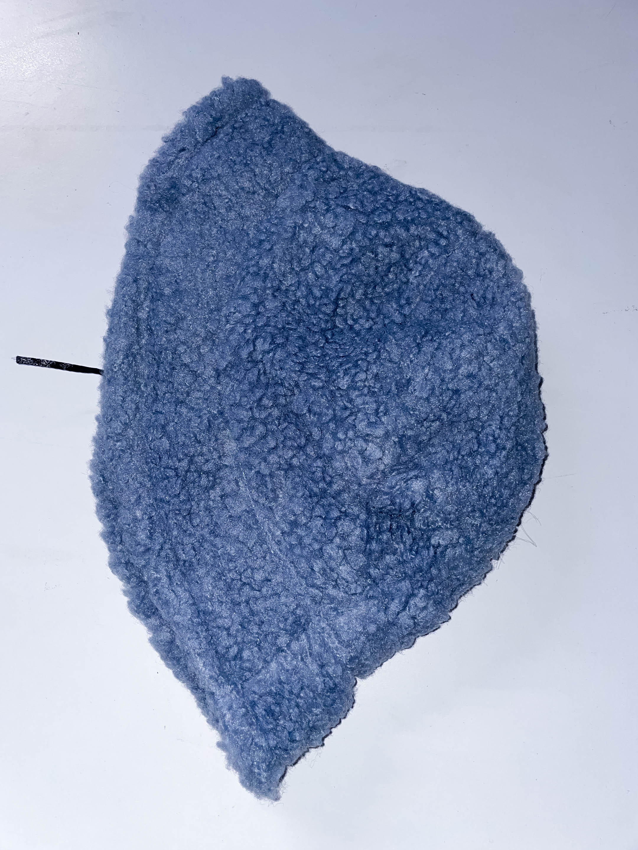 Vintage womens winter blue faux fur bucket hat